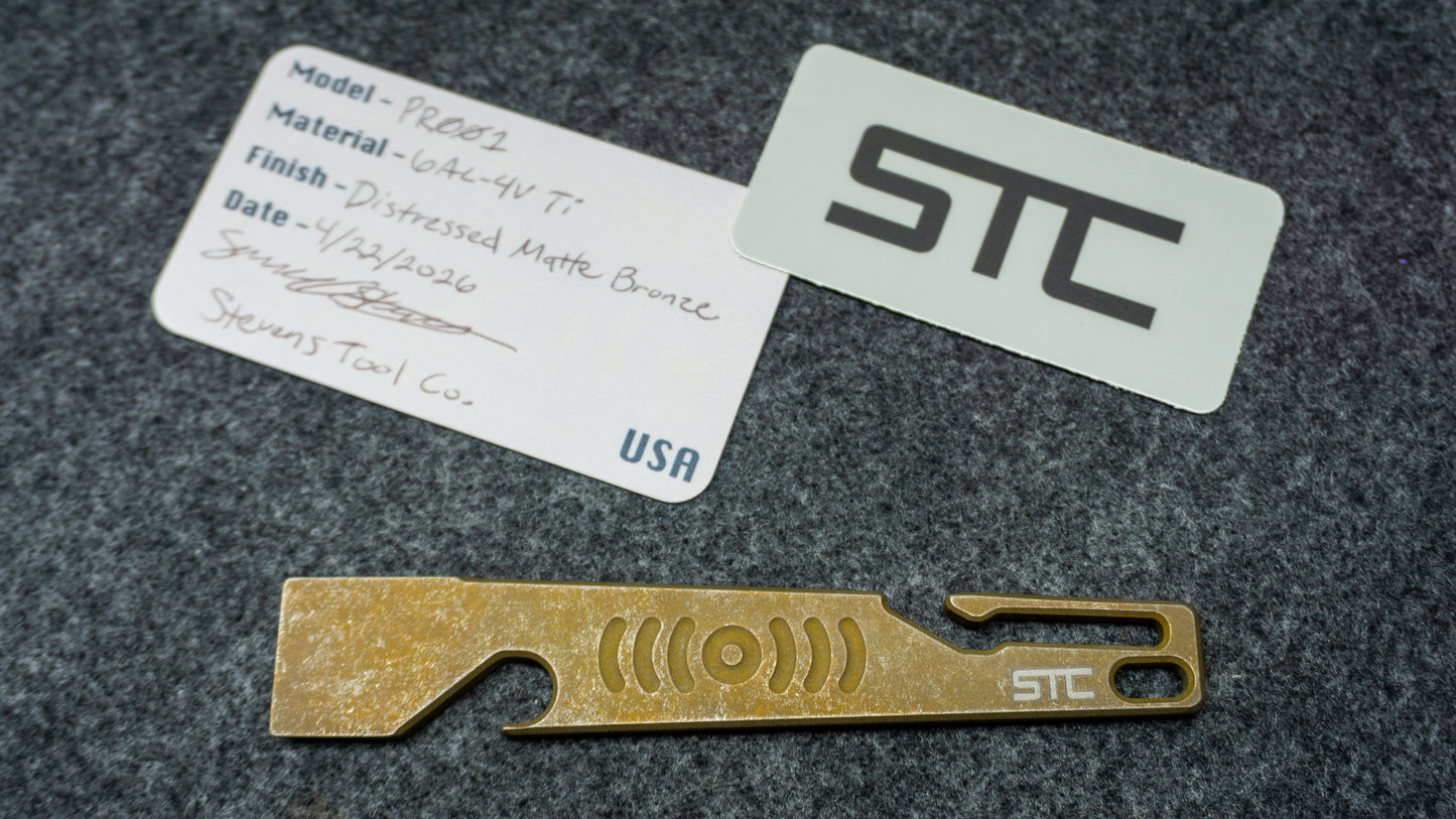 PR001 - Distressed Matte Bronze Titanium